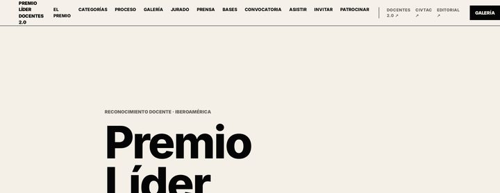 Portada del Premio Líder Docentes 2.0