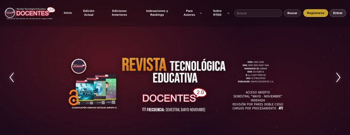 Portada de la Revista RTED sobre Open Journal Systems